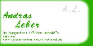 andras leber business card